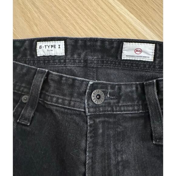 AG Adraino Goldschmied Jeans Mens 34x32 Black B-Type 1 Slim Stretch Comfort - Picture 5 of 6